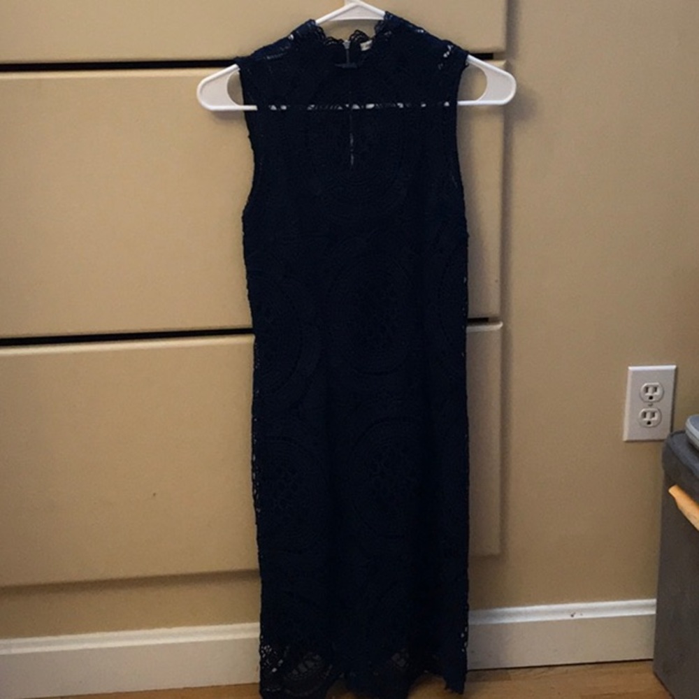 Blue lace dress